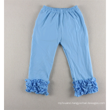 2015 colorful 100%cotton children wholesale ruffle pants western baby ruffle pants